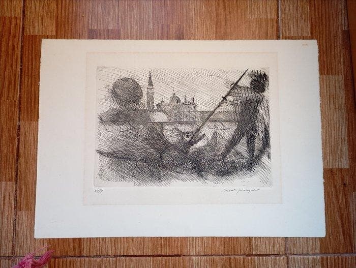 Mario Guadagnino (1934) - Venezia San Jorge Matando al, Antiek en Kunst, Antiek | Overige Antiek