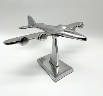 Beeldje - Plane - Aluminium, Antiek en Kunst