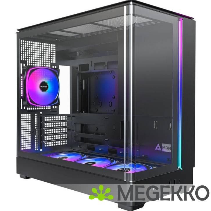 Montech KING 15 PRO Zwart, Computers en Software, Computerbehuizingen, Nieuw, Verzenden