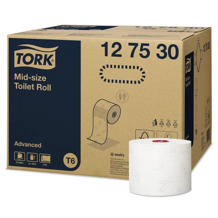 Toiletpapier Midsize Rol | ADVANCED | 2-Laags | Wit |, Zakelijke goederen, Horeca | Keukenapparatuur, Nieuw in verpakking, Verzenden