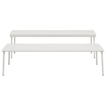 Serax August Tuinset: Lage Aluminium Tafel + Bankje – Zand -, Verzenden, Nieuw, Aluminium, Tuinset