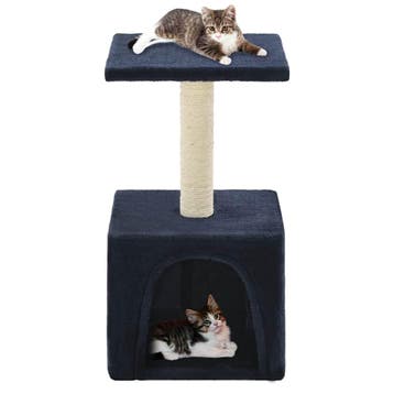vidaXL Kattenkrabpaal met sisal krabpaal 55 cm donkerblauw, Verzenden