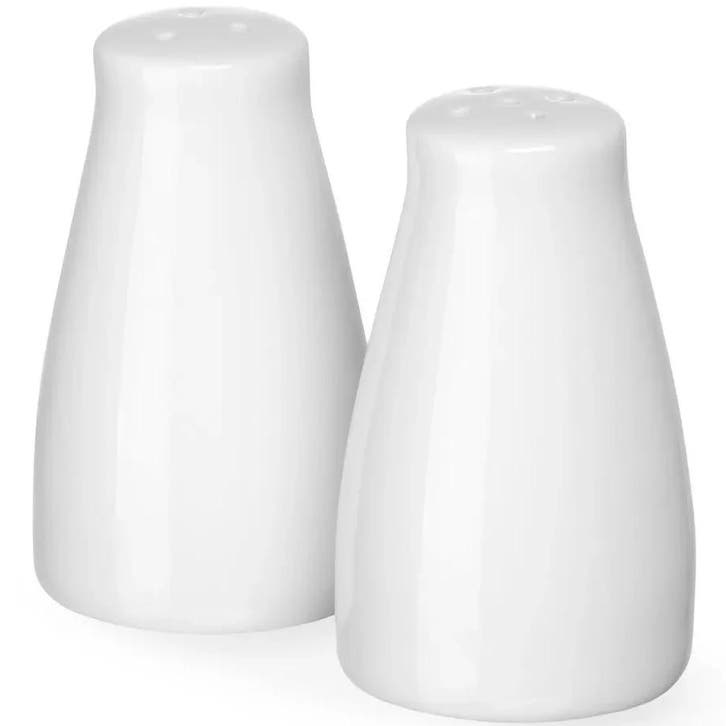 Zout-/Peperstrooiers | Porselein | Wit | 6 Stuks |, Articles professionnels, Horeca | Équipement de cuisine, Envoi