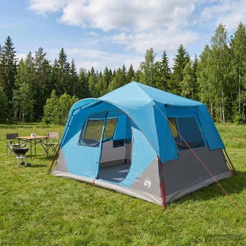 vidaXL Directe Tent Blauw 365 x 380 x 200 cm Polyester en, Verzenden, Nieuw