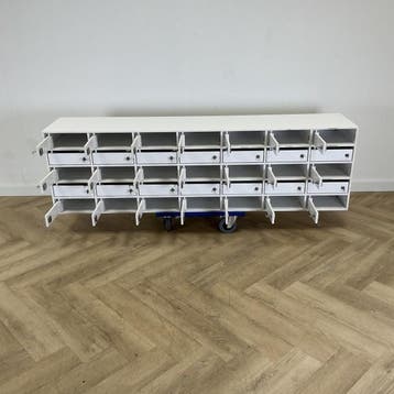 brievenbuskast vv 35 brievenbussen + sleutel (hxbxd)