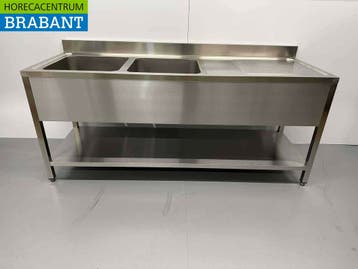 Évier HCB en acier inoxydable à double cuve, gamme Premium,, Verzenden