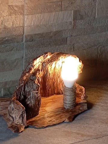 Como Lake - Christian di Giuseppe - Tafellamp - Hout -