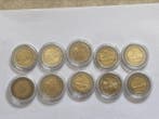 Europa. 2 Euro Various years (10 monnaies couleur) (Zonder