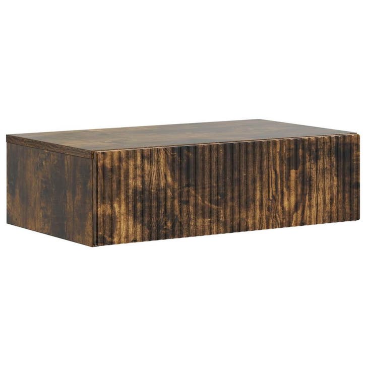 vidaXL Wandgemonteerde Zijtafel Gerookt eiken 59 x 34,5 x 17, Maison & Meubles, Armoires | Autre, Envoi