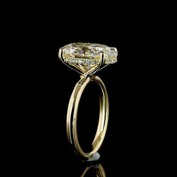 Zonder minimumprijs - Ring - 14 karaat Geel goud - 5.21ct., Nieuw