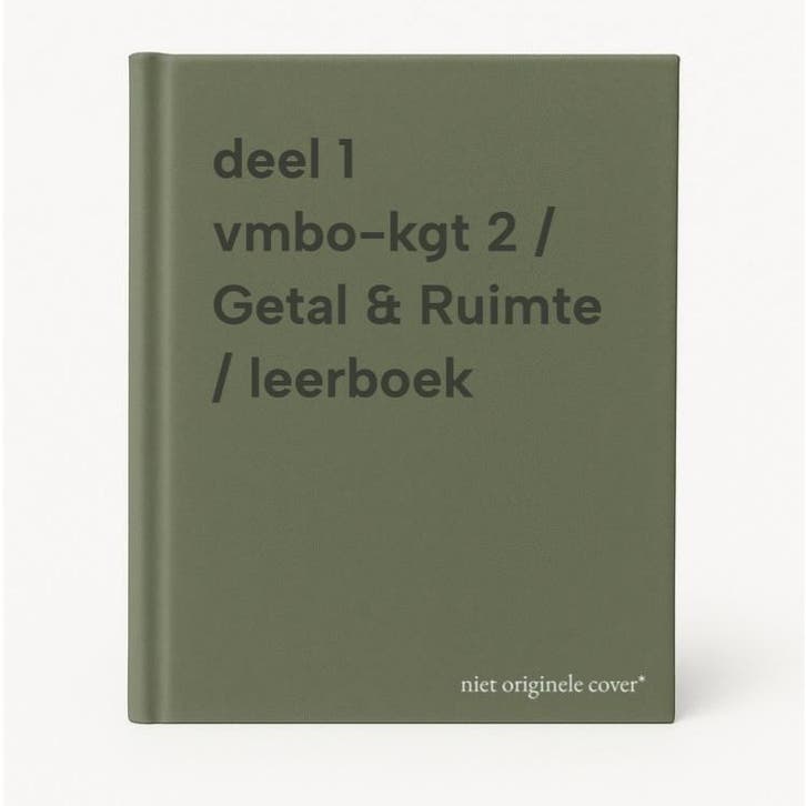 deel 1 vmbo-kgt 2 / Getal & Ruimte / leerboek 9789001078904, Livres, Science, Envoi
