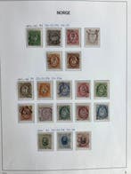 Noorwegen 1855/1974 - Verzameling in een Davo album met, Postzegels en Munten, Gestempeld