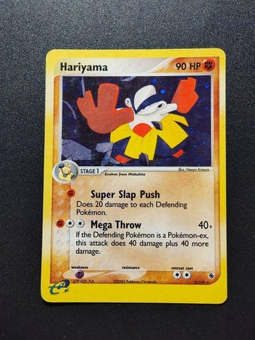 Pokémon - 9 Card - Hariyama holo - Golem Holo - Forretress