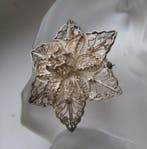 Argent, Filigrane - Broche - Art Nouveau