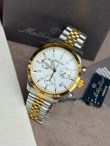 Mathey-Tissot - Type 22 Chronograph Date White Two/Tone -