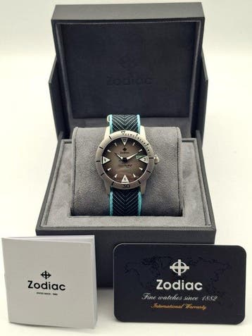 Zodiac - Super Sea Wolf Skin Diver Titanium Automatic - Sans, Nieuw