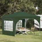 vidaXL Pop-up Feesttent 290 x 290 x 245 cm Groen, Verzenden