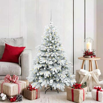 vidaXL Kunstkerstboom met 150 LED met standaard Wit 120 cm, Verzenden