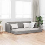 vidaXL Vloerslaapbank / zetel 200cm Lichtgrijs Fluweel, Verzenden, Nieuw