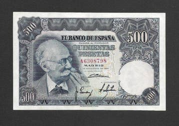 Spanje. - 500 and 1000 Pesetas 1951 - Pick 142, 143