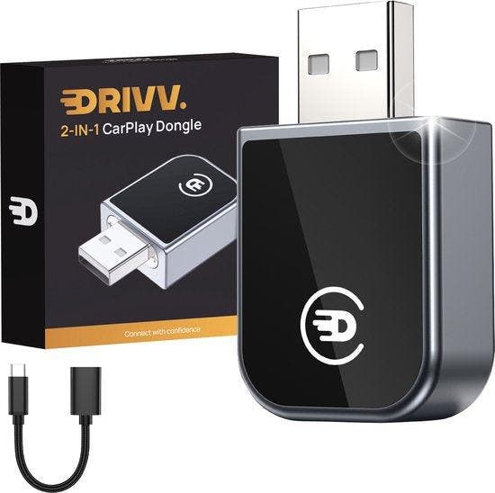2dekans | Drivv. 2-in-1 CarPlay Dongle - USB-C & USB-A, Auto diversen, Auto-accessoires, Ophalen of Verzenden