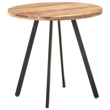 Industriele eettafel acacia | Tweede kansje | OP = OP, Huis en Inrichting, Tafels | Eettafels, 50 tot 100 cm, Verzenden, Rond