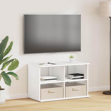 vidaXL TV-stand met lade Wit 79 x 40 x 48 cm, Verzenden