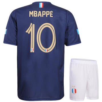 Kingdo Mbappe Frankrijk Voetbaltenue Thuis - WK 2026 - Kind, Verzenden, Nieuw, Bal