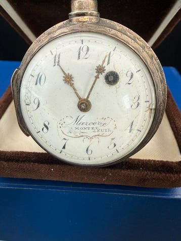 Marcere A Montreuil - Rare French Verge Fusee Pocket Watch -