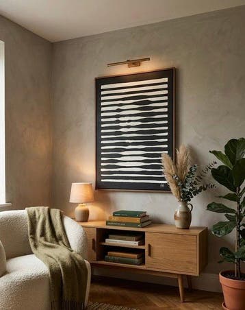 Walter Geraci - Gioconda Stripes White, Antiquités & Art, Art | Peinture | Moderne