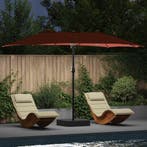 vidaXL Tuinparasol Terracotta 385 x 209 x 244 cm Polyester, Verzenden, Nieuw