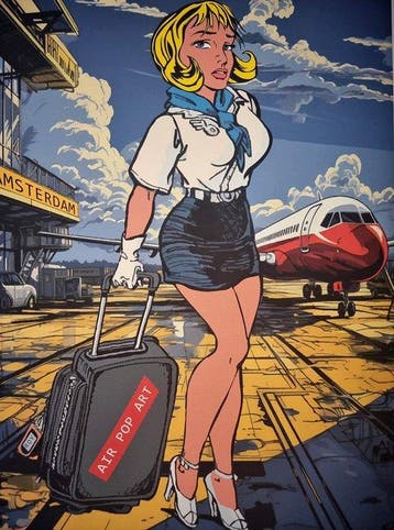 Tushikuni - PIN UP POPART AIRLINES (sold out edition)