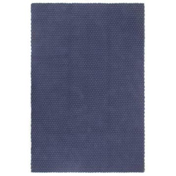 vidaXL Vloerkleed rechthoekig 180x250 cm katoen marineblauw, Verzenden, Nieuw