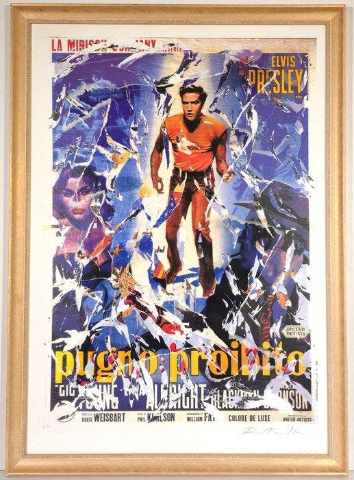 Mimmo Rotella (1918-2006) - Pugno proibito, Antiquités & Art, Antiquités | Autres Antiquités