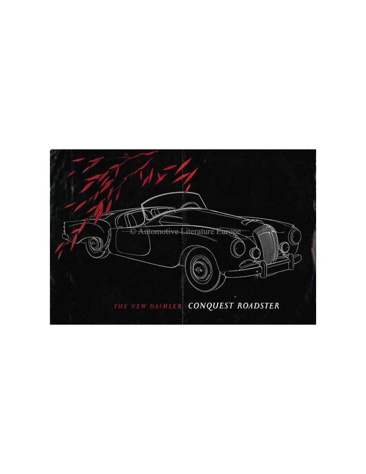 1955 DAIMLER CONQUEST ROADSTER BROCHURE ENGELS, Livres, Autos | Brochures & Magazines, Enlèvement ou Envoi