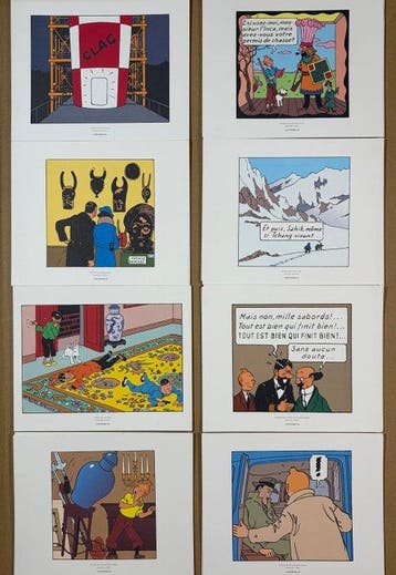Hergé - 42 tirés à part tiré des albums Tintin - Éditions, Boeken, Nieuw