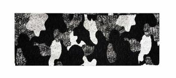 Haarband Stof 7,5cm - Camouflage Patroon - Zilver Zwart, Nieuw