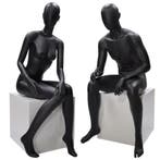 *TIP*  Faceless etalagepop dame &amp; heer zwart  zitte, Zakelijke goederen, Kantoor en Winkelinrichting | Winkel en Inventaris