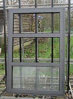 aluminium raam , chassis van 112 x 170  grafietzwart, Doe-het-zelf en Bouw, 75 tot 150 cm, Raamkozijn, Ophalen of Verzenden, 150 tot 225 cm