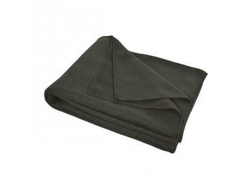 Plaid Fleece Zwart 170x130, Ophalen of Verzenden, Nieuw