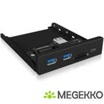 ICY BOX IB-HUB1417-i3 3,5  front panel extender, Verzenden, Nieuw