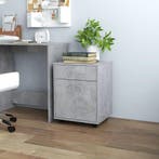 vidaXL Rolkast 45x38x54 cm bewerkt hout betongrijs, Huis en Inrichting, Kasten | Overige, Verzenden, Nieuw
