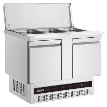 Saladette | 245L | RVS | 2 Deuren (1/1 GN) | Boven 3x 1/1, Verzenden, Nieuw in verpakking