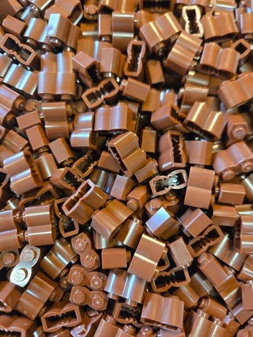 Lego - Speelgoed New Brick Modified 1 x 2 with Log Profile, Nieuw