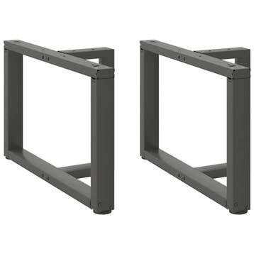 vidaXL Salontafelpoten 2 st T-vormig 70x25x(42-43) cm staal, Verzenden