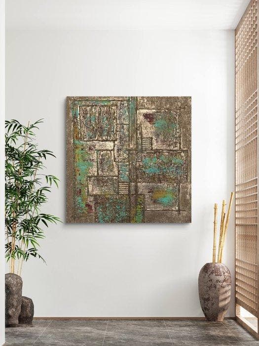 LeeJaimy - MATERIAL MEMORY, Antiquités & Art, Art | Peinture | Moderne