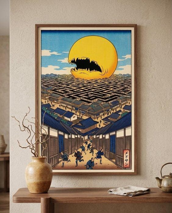 MEDSAN - Edo Pac-Man Yokai () - UNIQUE WORK, Antiek en Kunst, Kunst | Designobjecten