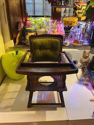 Kinderstoel - Hout - Antieke commode voor kinderen