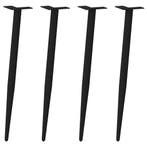 vidaXL Console tafelpoten conische vorm 4 st 72-73 cm staal, Huis en Inrichting, Tafelonderdelen, Verzenden, Nieuw