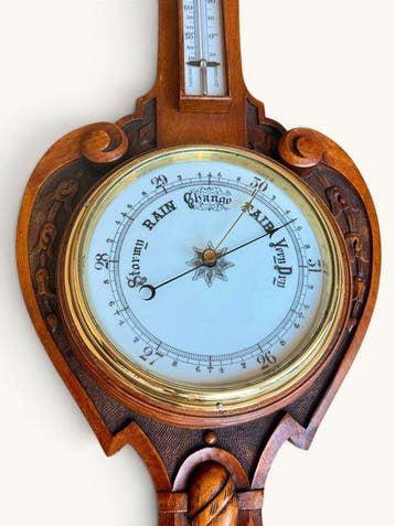 Weerstation - Eik - Victoriaans - hoogte 90 cm